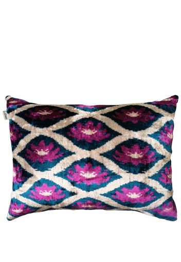 Les-Ottomans patterned silk-velvet cushion - Rosa