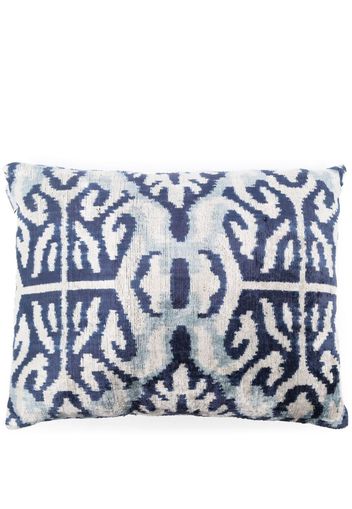 Les-Ottomans jacquard silk velvet cushion - Toni neutri