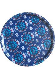 Les-Ottomans Ikat wooden tray - Blu