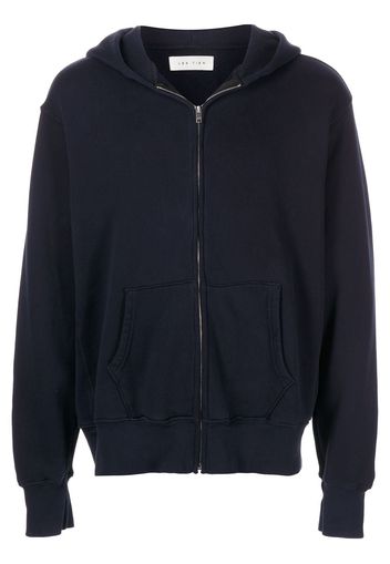 Les Tien cotton zip-up hoodie - Blu