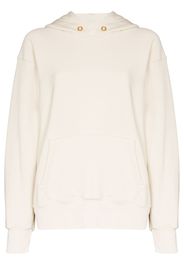 cropped cotton hoodie