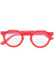 Lesca round-frame optical glasses - Rosso