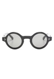Lesca logo-print round-frame sunglasses - Nero