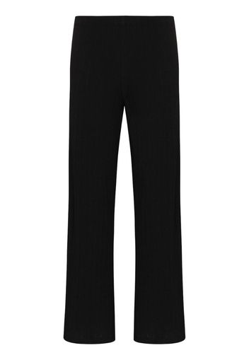 pointelle burnout trousers