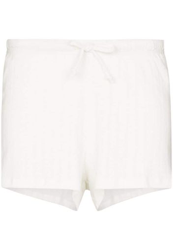 pointelle drawstring shorts