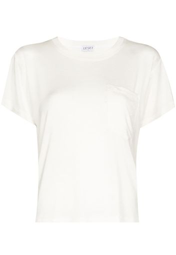 LESET Nora chest-pocket T-shirt - Bianco