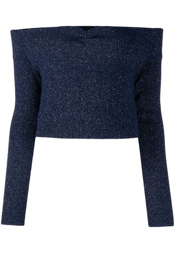 LESET Top con spalle scoperte Zoe - Blu