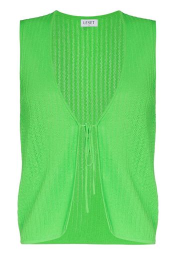 LESET LESET POLY JSMNE VSCSE PNTLLE TIE VST - Verde