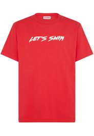 Let's Swim logo-print T-shirt - Rosso