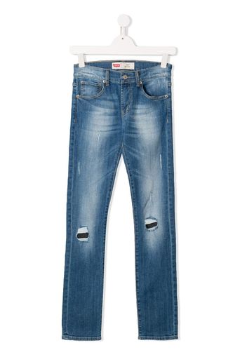 Jeans slim effetto vissuto