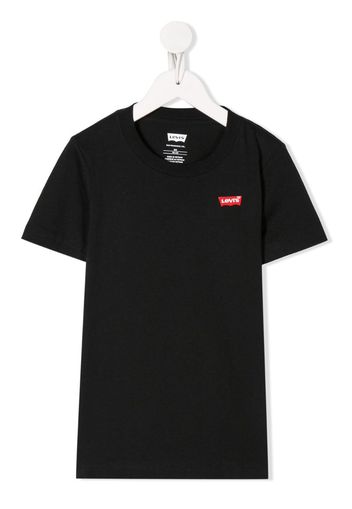 logo-embroidered T-shirt