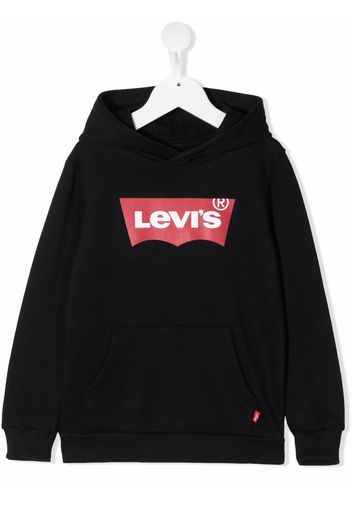 Levi's Kids logo-print oversized hoodie - Nero