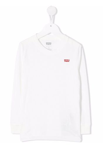 Levi's Kids logo-print cotton T-shirt - Bianco