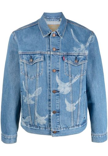 Levi's bird-print denim jacket - Blu