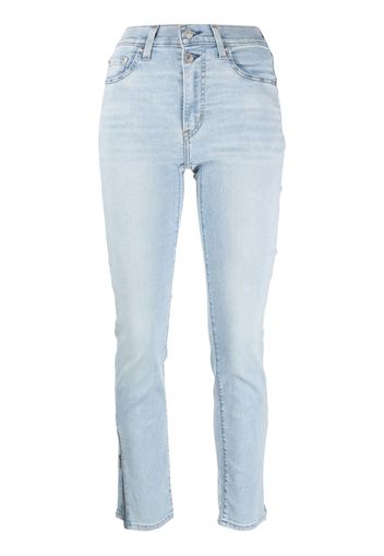 Levi's ankle-zips skinny jeans - Blu