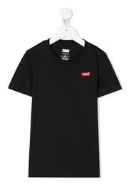 logo-embroidered T-shirt