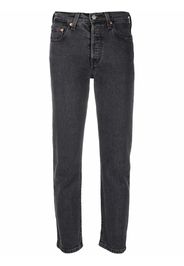 Levi's 501 original stretch cropped jeans - Nero