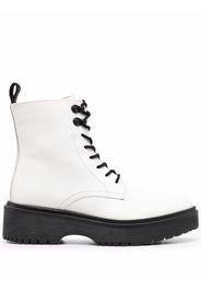 Levi's Bria two-tone platform boots - Bianco
