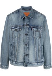 Levi's buttoned-up denim trucker jacket - Blu