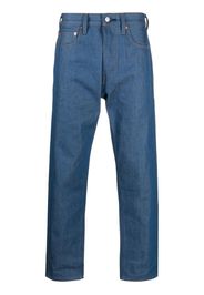 Levi's logo patch straight leg jeans - Blu