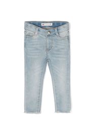 Levi's Kids logo-patch straight-leg jeans - Blu