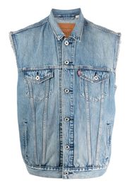 Levi's Gilet Relaxed Trucker denim - Blu