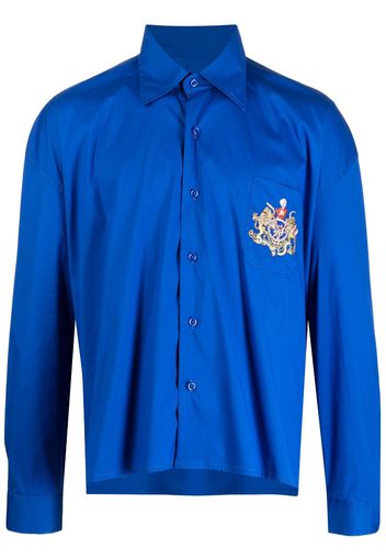 Liberal Youth Ministry Camicia con ricamo - Blu