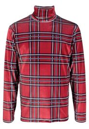 Liberal Youth Ministry tartan-check print knit jumper - Rosso