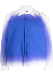 Liberal Youth Ministry ombré-effect cotton shirt jacket - Blu