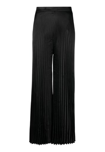 L'IDÉE high-waist pleated palazzo trousers - Nero