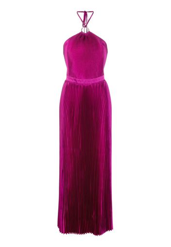 L'IDÉE pleated halterneck dress - Viola