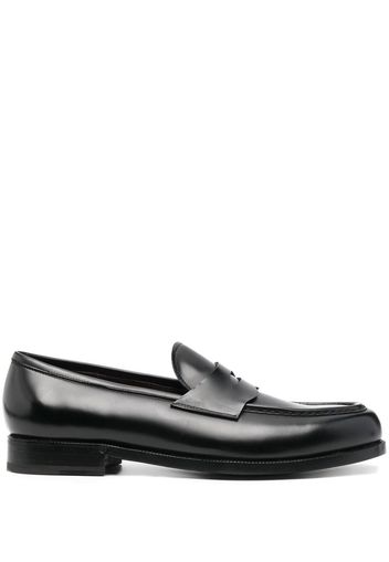 Lidfort penny-slot leather loafers - Nero