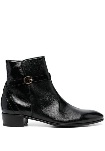 Lidfort 35mm patent leather ankle boots - Nero