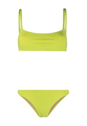 LIDO bustier-style bikini set - Verde