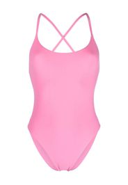 LIDO criss-cross straps high-cut swimsuit - Rosa