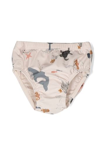 Liewood sea-life print swimming trunks - Toni neutri