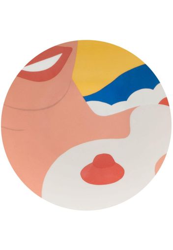 Ligne Blanche Nude Wesselmann large plate - Rosa