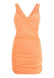 Likely ruched-detail fitted mini dress - Arancione