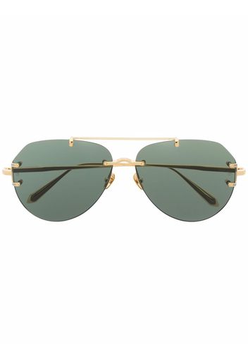 Linda Farrow aviator frame sunglasses - Oro