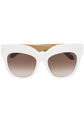 Linda Farrow Occhiali da sole Dunaway cat-eye - Bianco