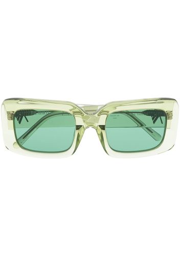 Linda Farrow transparent-frame sunglasses - Verde