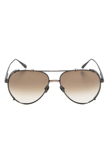 Linda Farrow pilot-frame tinted sunglasses - Nero