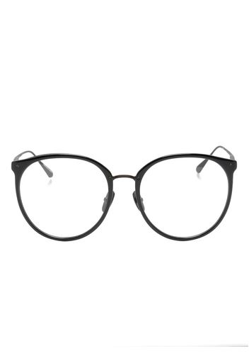 Linda Farrow Calthorpe oval-frame glasses - Nero