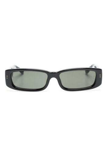Linda Farrow Talita rectangle-frame sunglasses - Nero