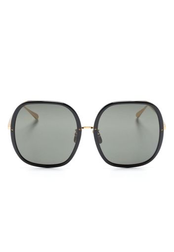 Linda Farrow Celia oversize-frame sunglasses - Nero