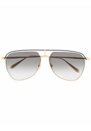 Linda Farrow Occhiali da sole modello aviator - Oro