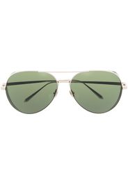 Linda Farrow Occhiali da sole modello aviator - Argento