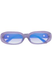 Linda Farrow round-frame glitter sunglasses - Viola