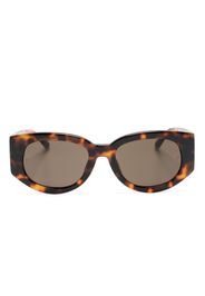 Linda Farrow oval-frame sunglasses - Marrone