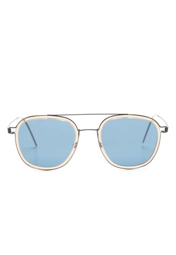 Lindberg Occhiali da sole 8205 con montatura stile pilota - Toni neutri